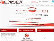 Tablet Screenshot of dunwoodyumc.org